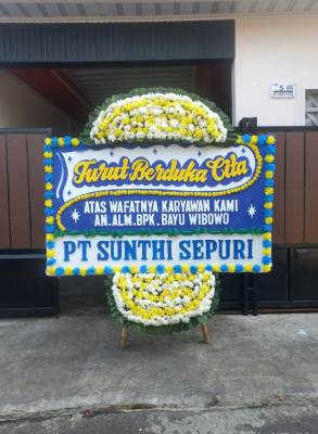 Papan Bunga Duka di Badung